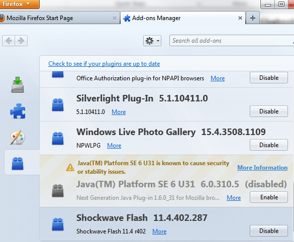 disable flash player in uc browser