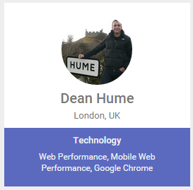 Dean Hume Google Developer Expert